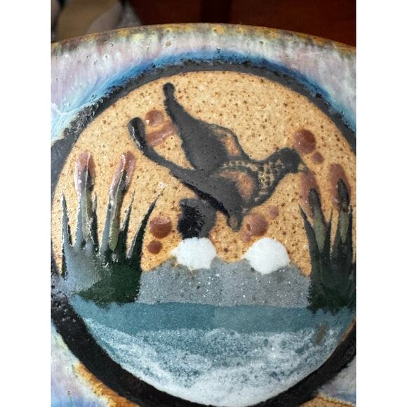 Vintage Mexican Netzi Tonala Stoneware Pottery Bowl - Picture 10 of 10